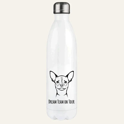 Thermosflasche mit Chihuahua-Motiv, Handgezeichnet, Kurzhaar 2