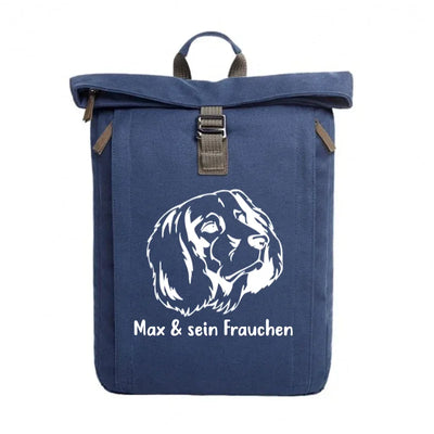 Rolltop-Rucksack mit Deutsch Langhaar-Motiv