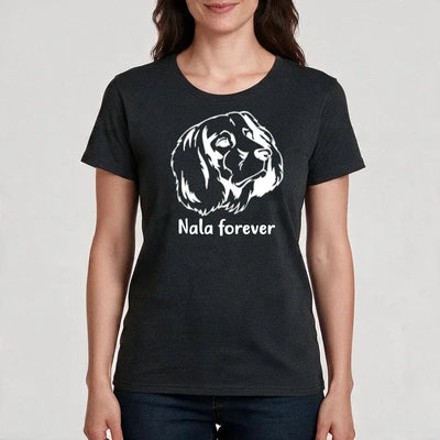 Premium T-Shirt mit Deutsch Langhaar-Motiv