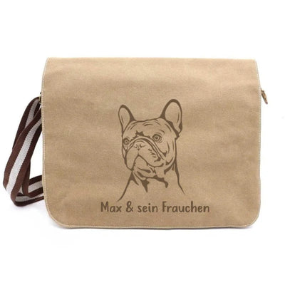 Messenger Bag mit Französische Bulldogge-Motiv, Motiv 2