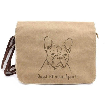 Messenger Bag mit Französische Bulldogge-Motiv, Motiv 3