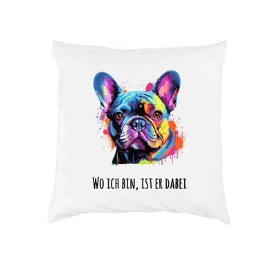 Kissen mit Französische Bulldogge-Motiv