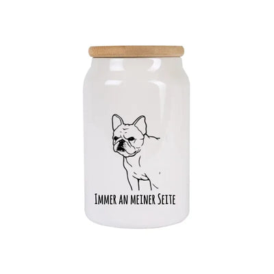 Leckerlidose mit Französische Bulldogge-Motiv, Handgezeichnet, Motiv 1