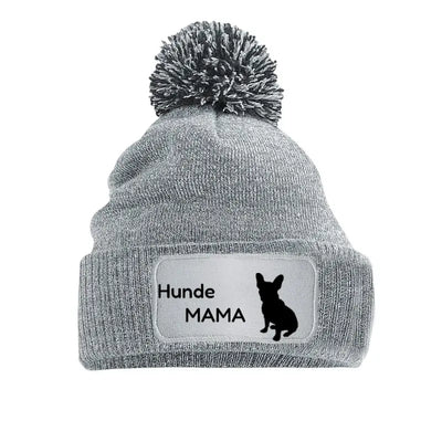 Bommelmütze Hunde-Mama/-Papa mit Französische Bulldogge-Motiv, Motiv 2