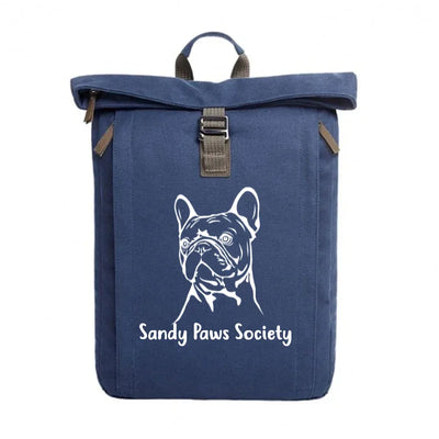 Rolltop-Rucksack mit Französische Bulldogge-Motiv, Motiv 2