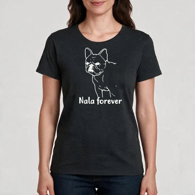 Premium T-Shirt mit Französische Bulldogge-Motiv, Motiv 1
