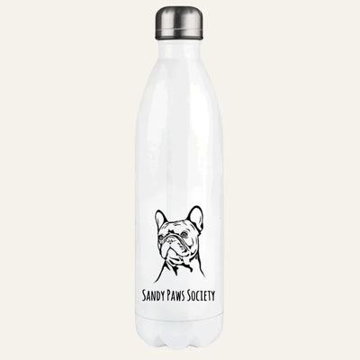 Thermosflasche mit Französische Bulldogge-Motiv, Handgezeichnet, Motiv 2