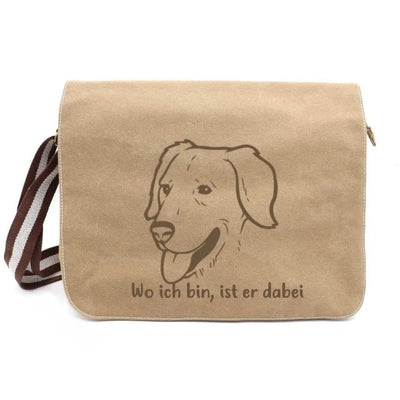 Messenger Bag mit Golden Retriever-Motiv, Motiv 4