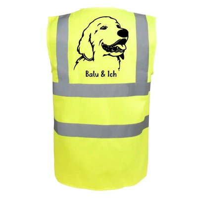 Classic Warnweste mit Golden Retriever-Motiv, Motiv 2
