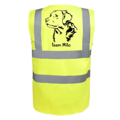 Classic Warnweste mit Golden Retriever-Motiv, Motiv 1