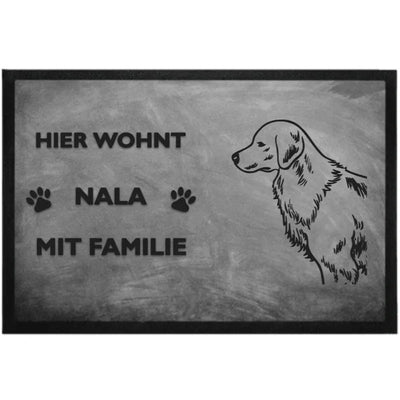 Fußmatte „Hier wohnt“ mit Golden Retriever-Motiv, Motiv 3