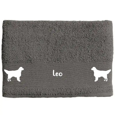 Hunde-Handtuch mit Golden Retriever-Motiv, Motiv 1