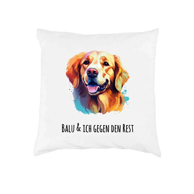 Kissen mit Golden Retriever-Motiv
