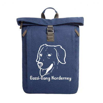 Rolltop-Rucksack mit Golden Retriever-Motiv, Motiv 4