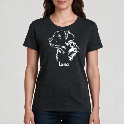 Premium T-Shirt mit Golden Retriever-Motiv, Motiv 1