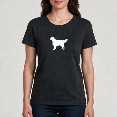 T-Shirt Silhouette mit Golden Retriever-Motiv, Motiv 1