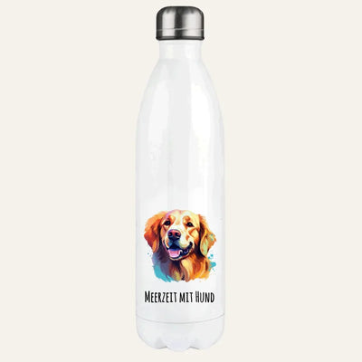 Thermosflasche mit Golden Retriever-Motiv, Pop Art