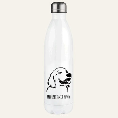 Thermosflasche mit Golden Retriever-Motiv, Handgezeichnet, Motiv 2