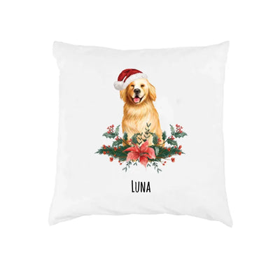 Weihnachtskissen mit Golden Retriever-Motiv, Weihnachten