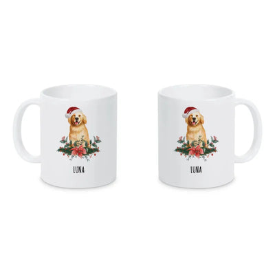 Weihnachtstasse mit Golden Retriever-Motiv, Weihnachten