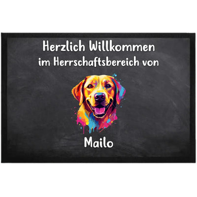Fußmatte Herrschaftsbereich mit Labrador Retriever-Motiv