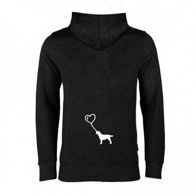 Herzballon-Hoodie mit Labrador Retriever-Motiv, Motiv 1