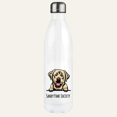 Thermosflasche mit Labrador Retriever-Motiv, Stilporträt, Motiv 1