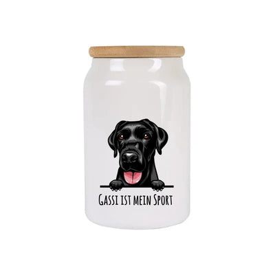 Leckerlidose mit Labrador Retriever-Motiv, Stilporträt, Motiv 2