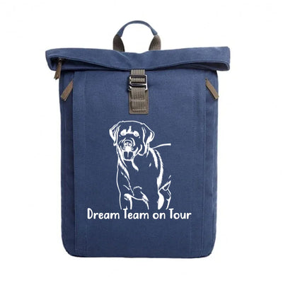 Rolltop-Rucksack mit Labrador Retriever-Motiv, Motiv 2