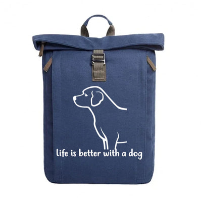 Rolltop-Rucksack mit Labrador Retriever-Motiv, Motiv 3