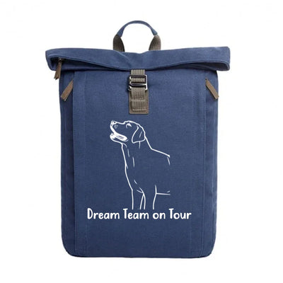 Rolltop-Rucksack mit Labrador Retriever-Motiv, Motiv 4