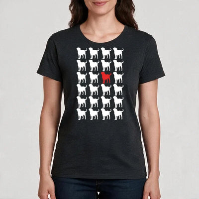 T-Shirt Rudelmuster mit Labrador Retriever-Motiv, Motiv 2