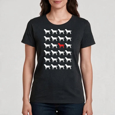 T-Shirt Rudelmuster mit Labrador Retriever-Motiv, Motiv 1