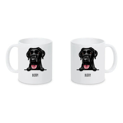 Keramiktasse mit Labrador Retriever-Motiv, Stilporträt, Motiv 2
