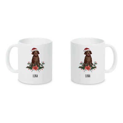 Weihnachtstasse mit Labrador Retriever-Motiv, Weihnachten