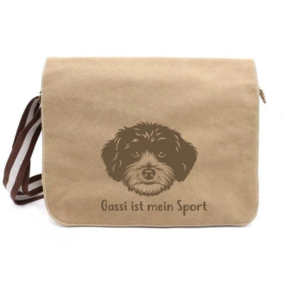 Messenger Bag mit Maltipoo-Motiv