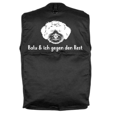 Hundesportweste mit Maltipoo-Motiv