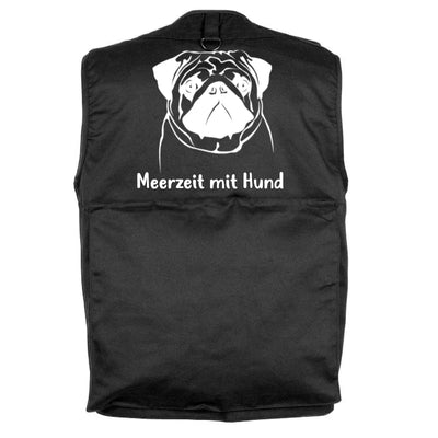 Hundesportweste mit Mops-Motiv, Motiv 1