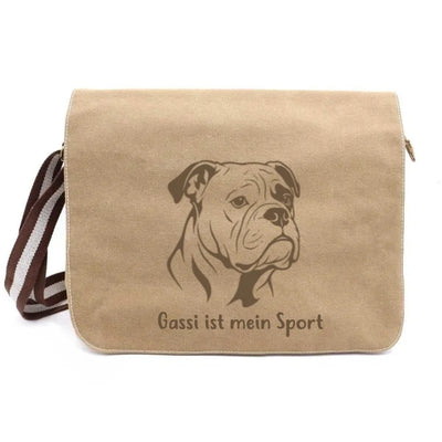Messenger Bag mit Old English Bulldog-Motiv, Motiv 1
