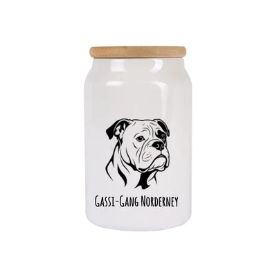 Leckerlidose mit Old English Bulldog-Motiv, Motiv 1