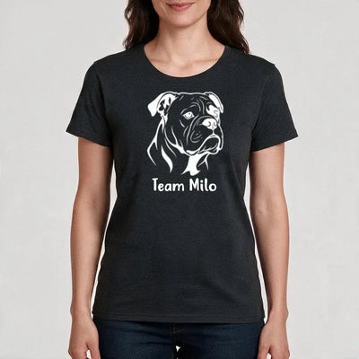 Premium T-Shirt mit Old English Bulldog-Motiv, Motiv 1