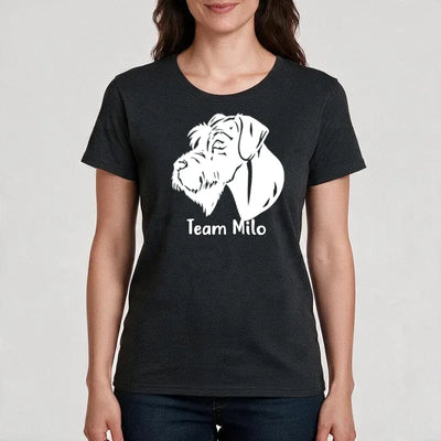 Premium T-Shirt mit Riesenschnauzer-Motiv, Motiv 1