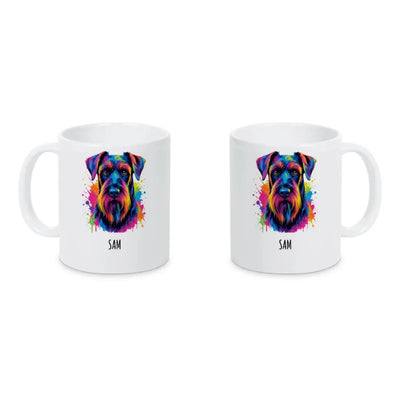 Keramiktasse mit Riesenschnauzer-Motiv