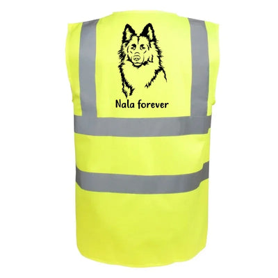 Classic Warnweste mit Schäferhund-Motiv, Altdeutscher