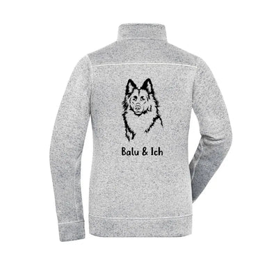 Fleecejacke mit Schäferhund-Motiv, Altdeutscher