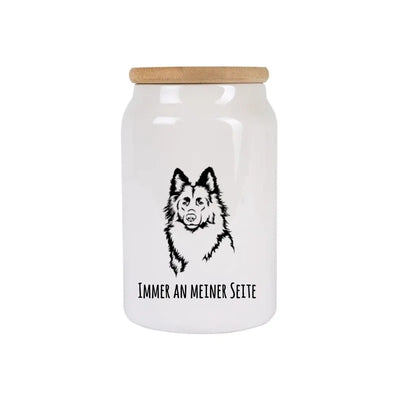 Leckerlidose mit Schäferhund-Motiv, Handgezeichnet, Altdeutscher