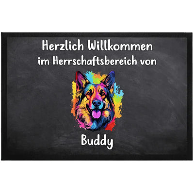 Fußmatte Herrschaftsbereich mit Schäferhund-Motiv