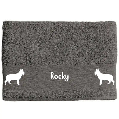 Hunde-Handtuch mit Schäferhund-Motiv, Motiv 1
