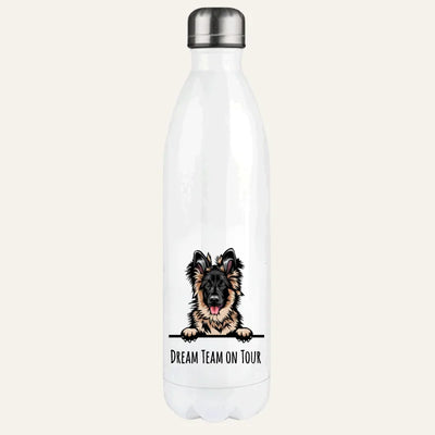 Thermosflasche mit Schäferhund-Motiv, Stilporträt, Motiv 3