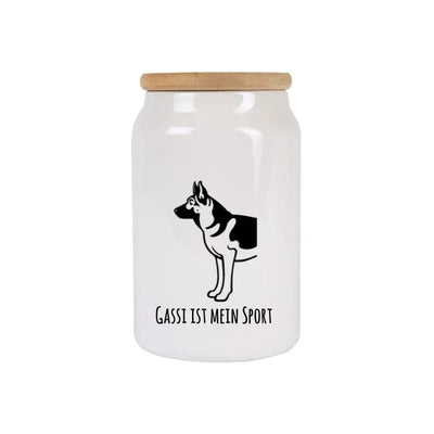 Leckerlidose mit Schäferhund-Motiv, Handgezeichnet, Motiv 8